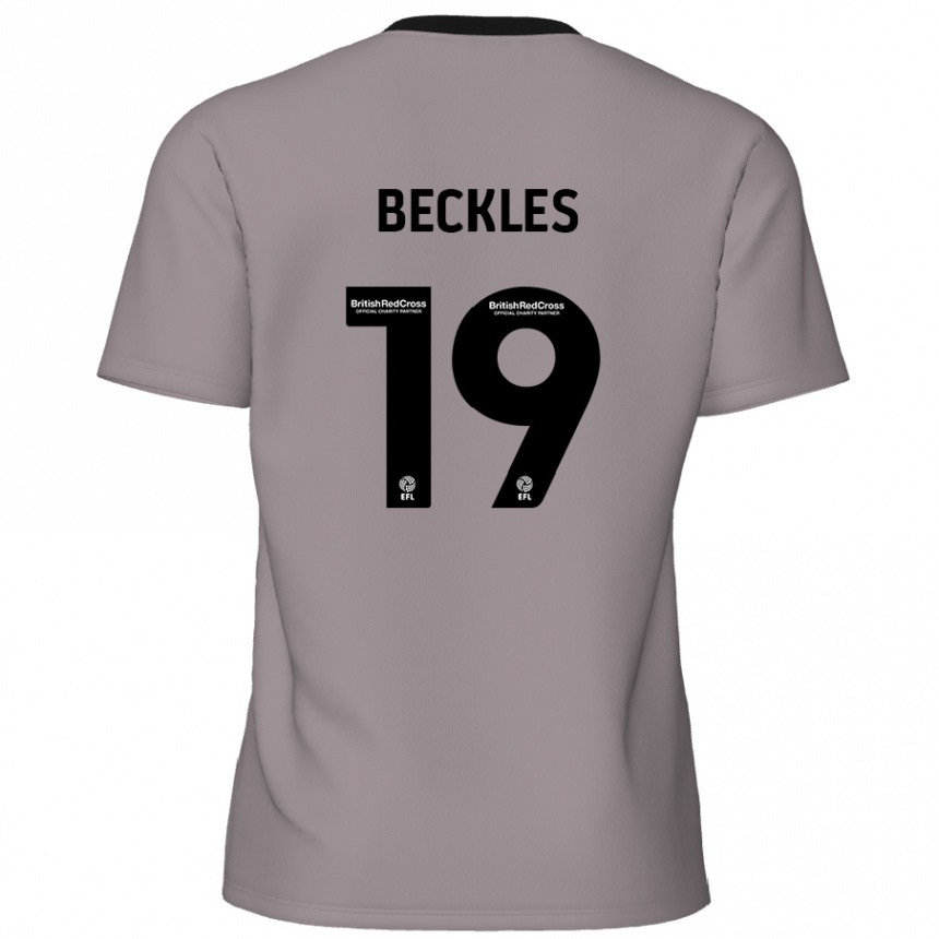 Niño Fútbol Camiseta Omar Beckles #19 Gris 2ª Equipación 2024/25