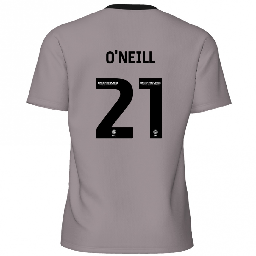 Niño Fútbol Camiseta Ollie O'neill #21 Gris 2ª Equipación 2024/25