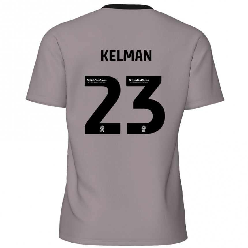 Niño Fútbol Camiseta Charlie Kelman #23 Gris 2ª Equipación 2024/25