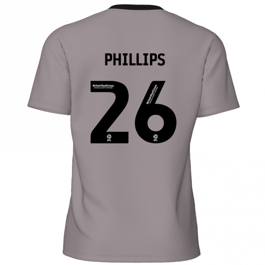 Niño Fútbol Camiseta Noah Phillips #26 Gris 2ª Equipación 2024/25