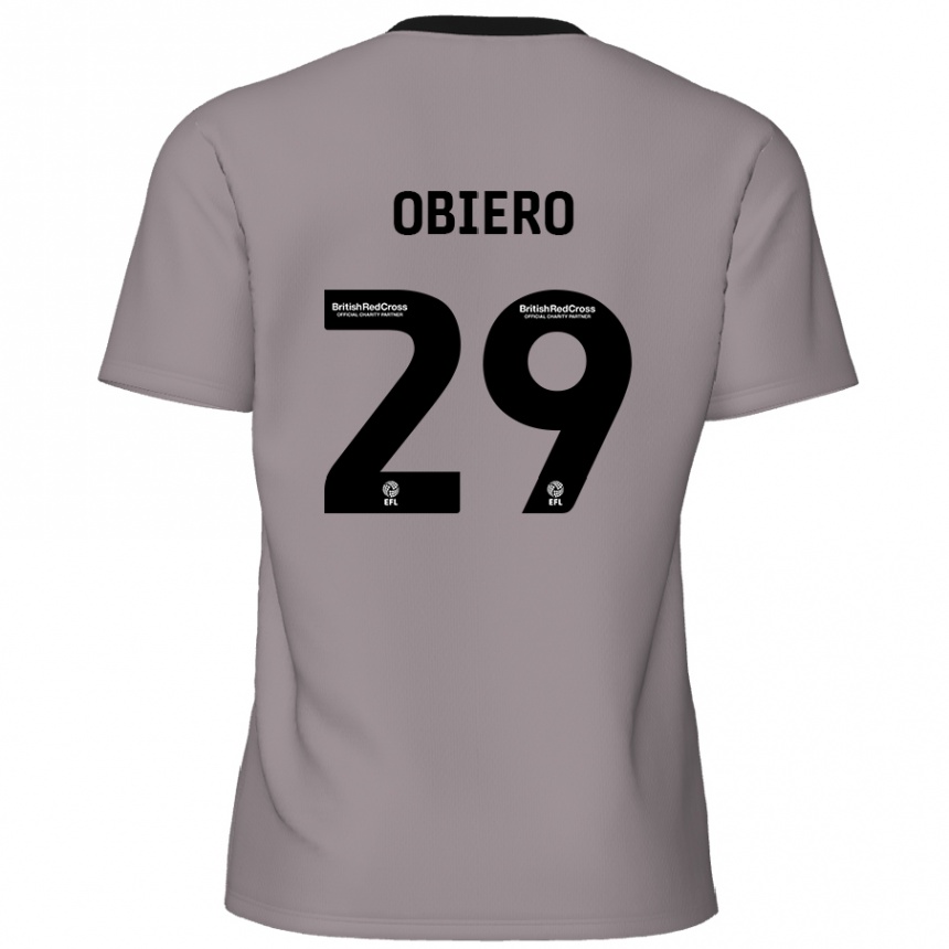 Niño Fútbol Camiseta Zech Obiero #29 Gris 2ª Equipación 2024/25