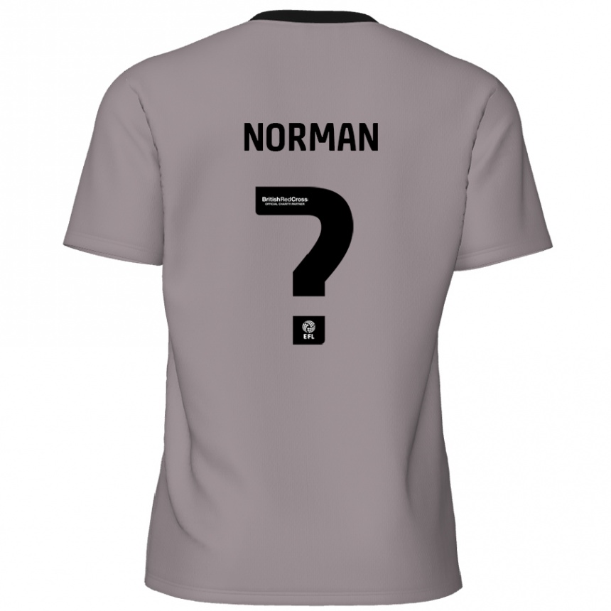 Niño Fútbol Camiseta Freddie Norman #0 Gris 2ª Equipación 2024/25