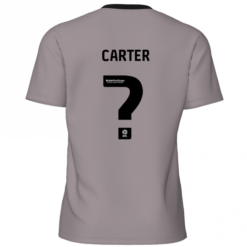 Niño Fútbol Camiseta Dan Carter #0 Gris 2ª Equipación 2024/25