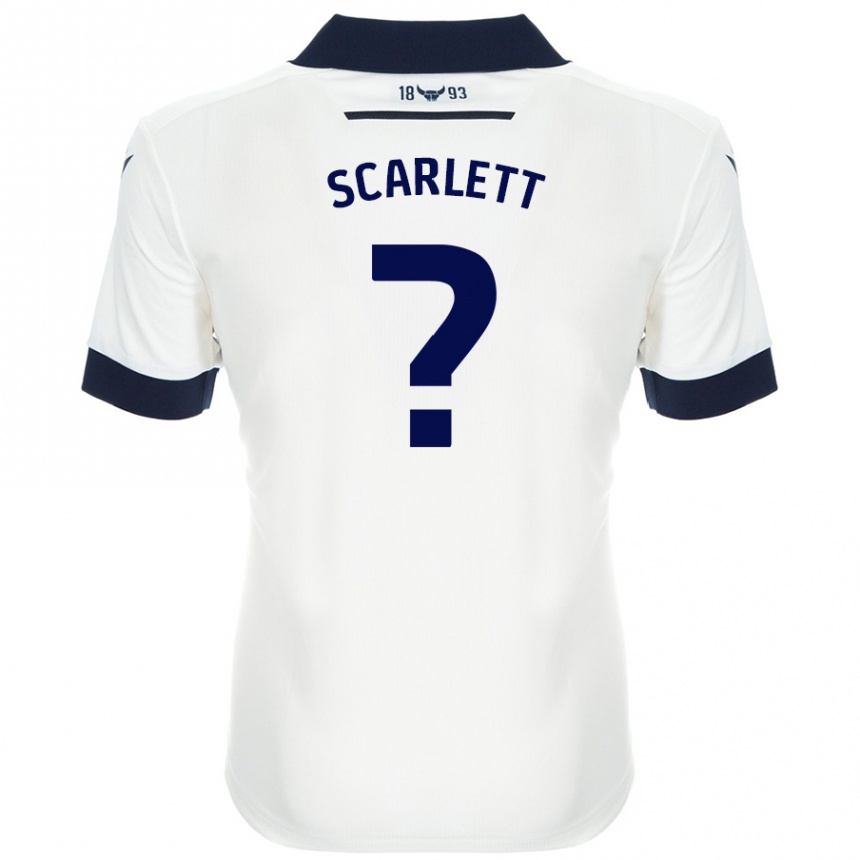 Niño Fútbol Camiseta Dane Scarlett #0 Blanco Azul Marino 2ª Equipación 2024/25