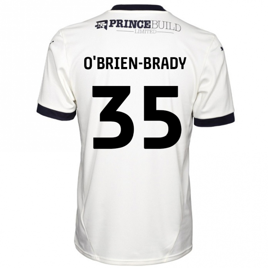 Niño Fútbol Camiseta Donay O'brien-Brady #35 Blanquecino Negro 2ª Equipación 2024/25