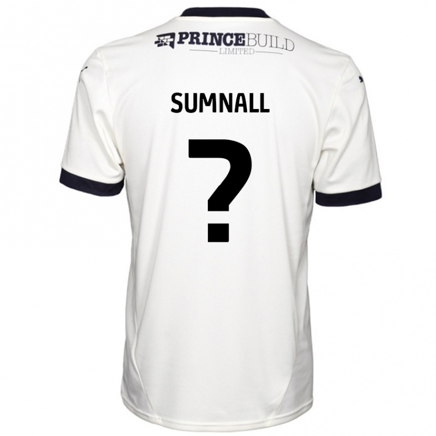 Niño Fútbol Camiseta Jenson Sumnall #0 Blanquecino Negro 2ª Equipación 2024/25