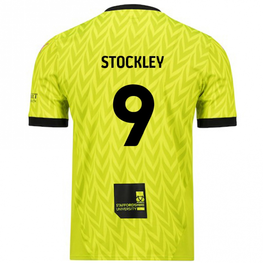 Niño Fútbol Camiseta Jayden Stockley #9 Verde Fluorescente 2ª Equipación 2024/25