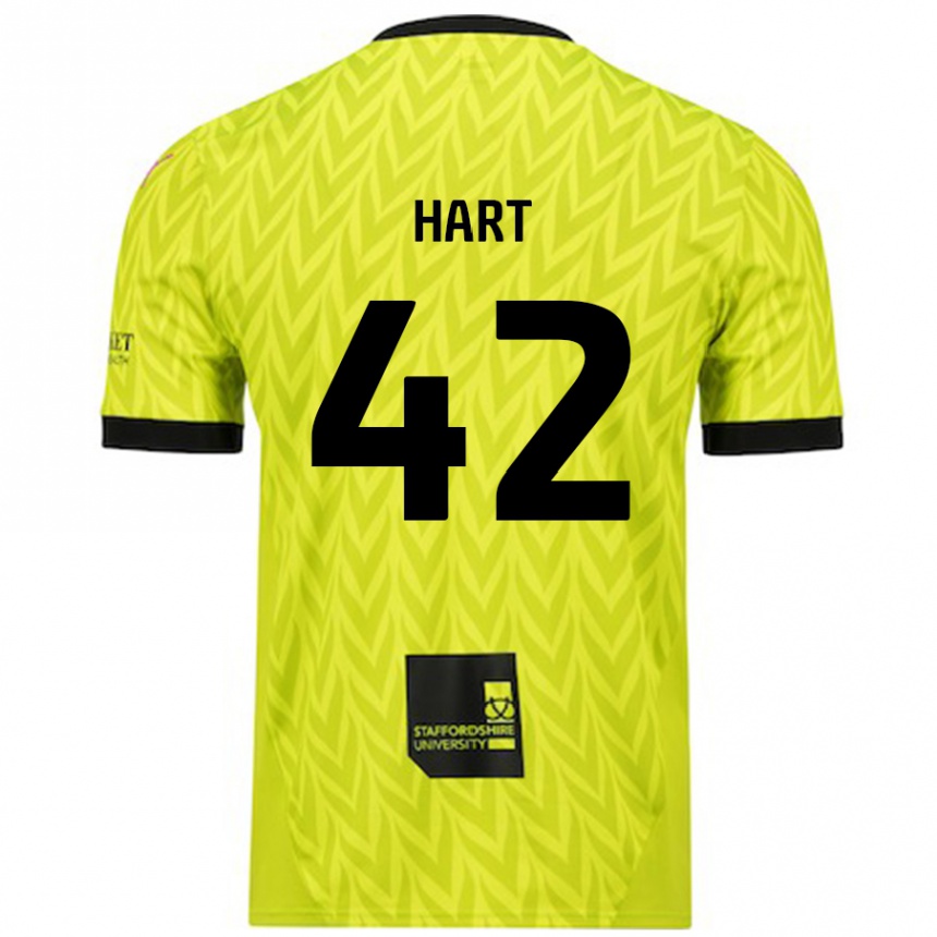 Niño Fútbol Camiseta Sam Hart #42 Verde Fluorescente 2ª Equipación 2024/25