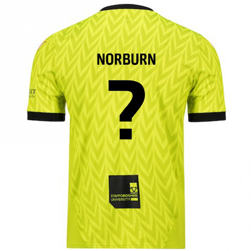 Niño Fútbol Camiseta Dylan Norburn #0 Verde Fluorescente 2ª Equipación 2024/25