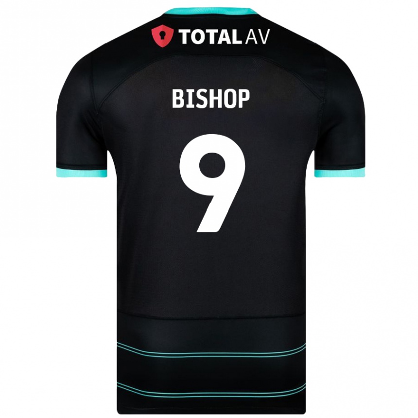 Niño Fútbol Camiseta Colby Bishop #9 Negro 2ª Equipación 2024/25