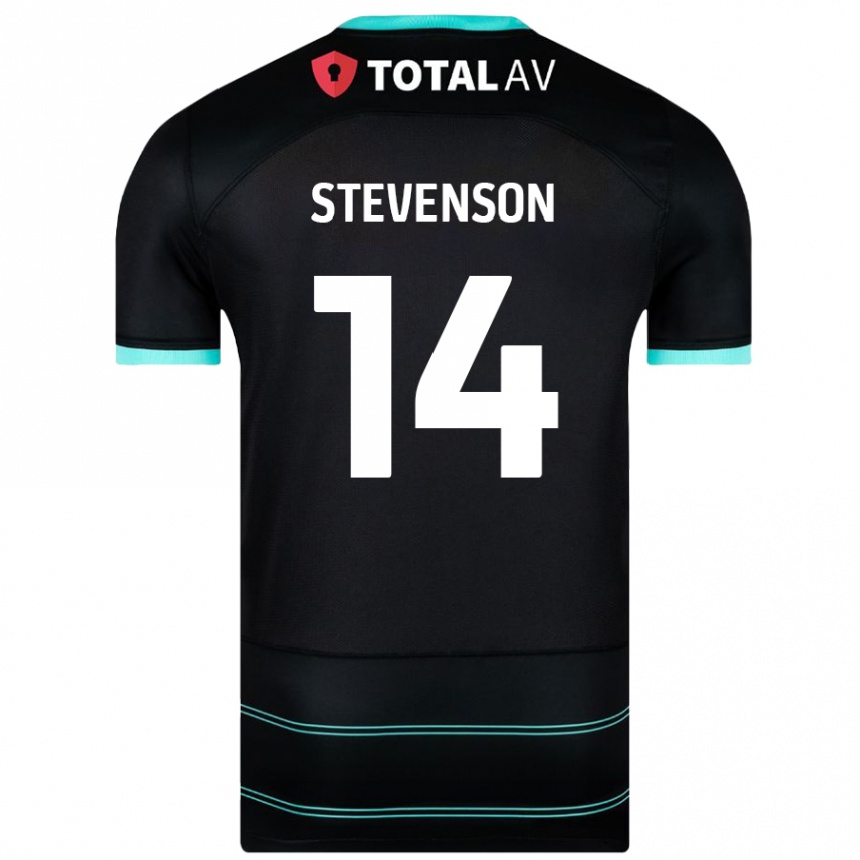 Niño Fútbol Camiseta Ben Stevenson #14 Negro 2ª Equipación 2024/25