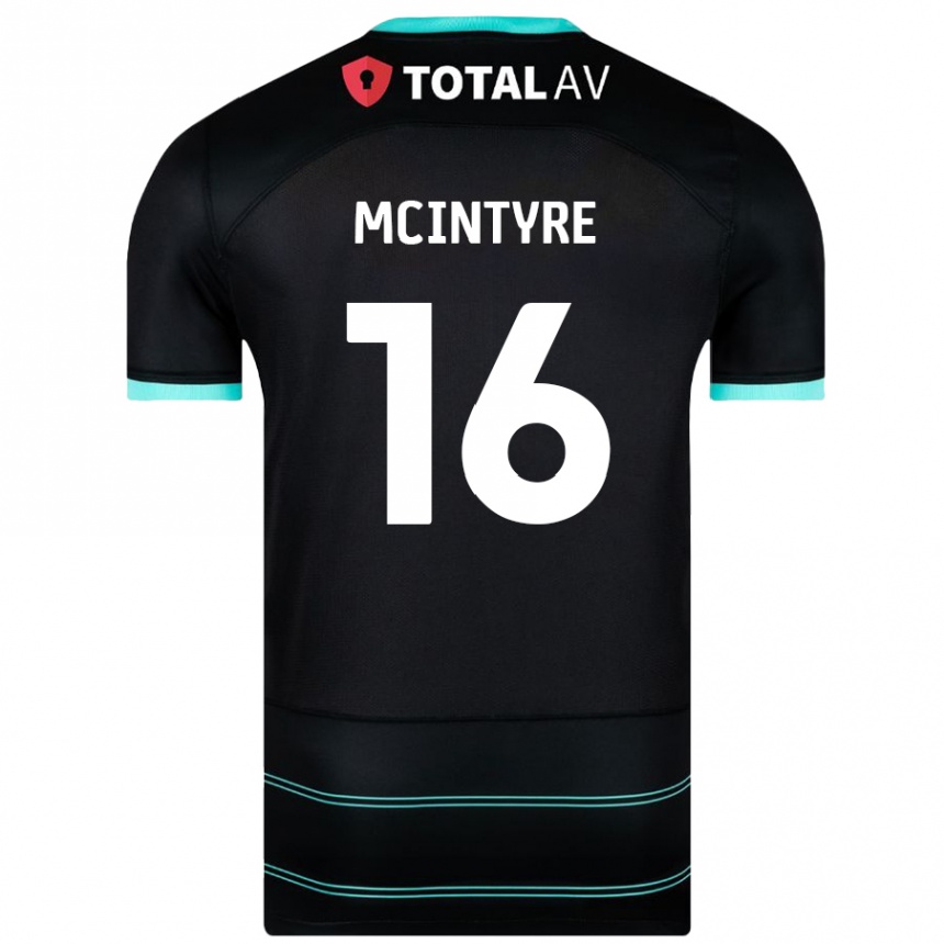 Niño Fútbol Camiseta Tom Mcintyre #16 Negro 2ª Equipación 2024/25