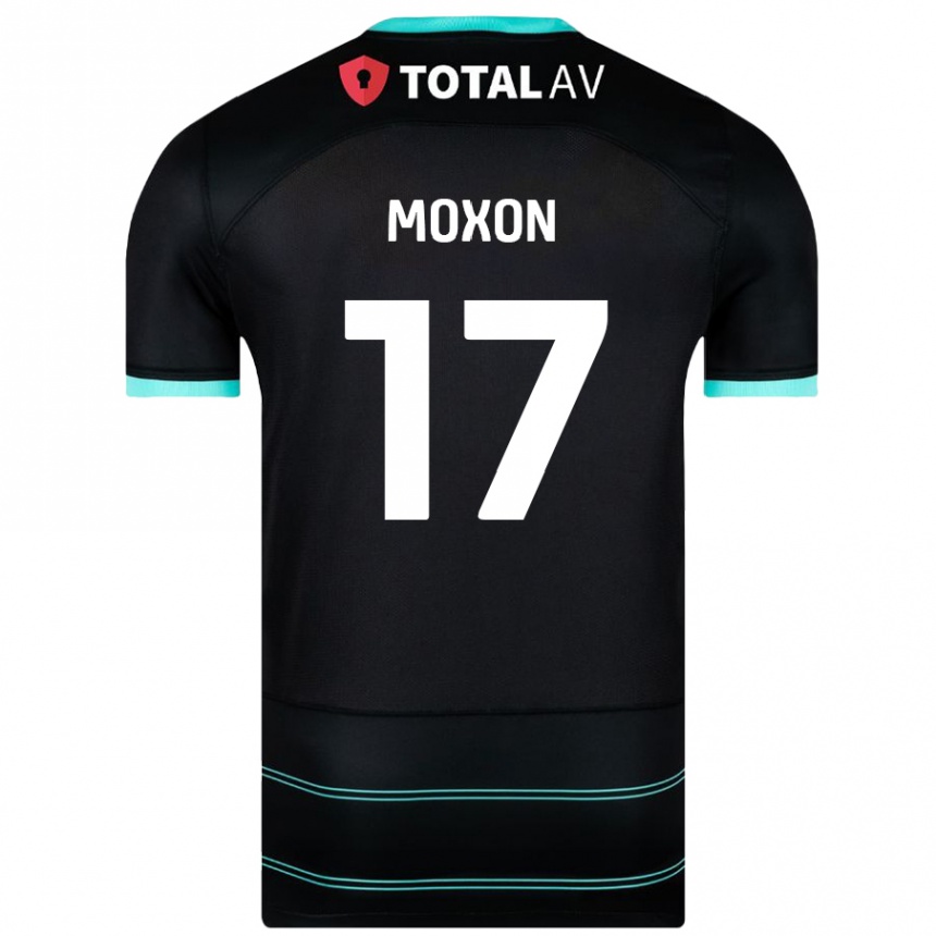 Niño Fútbol Camiseta Owen Moxon #17 Negro 2ª Equipación 2024/25