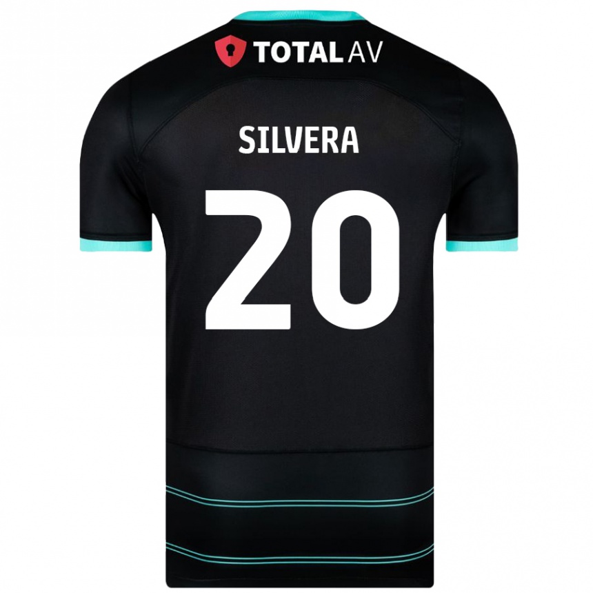 Niño Fútbol Camiseta Sam Silvera #20 Negro 2ª Equipación 2024/25