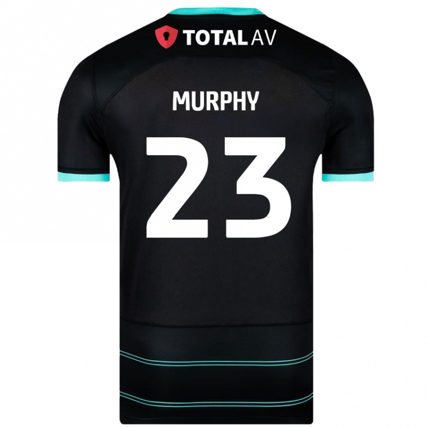 Niño Fútbol Camiseta Josh Murphy #23 Negro 2ª Equipación 2024/25