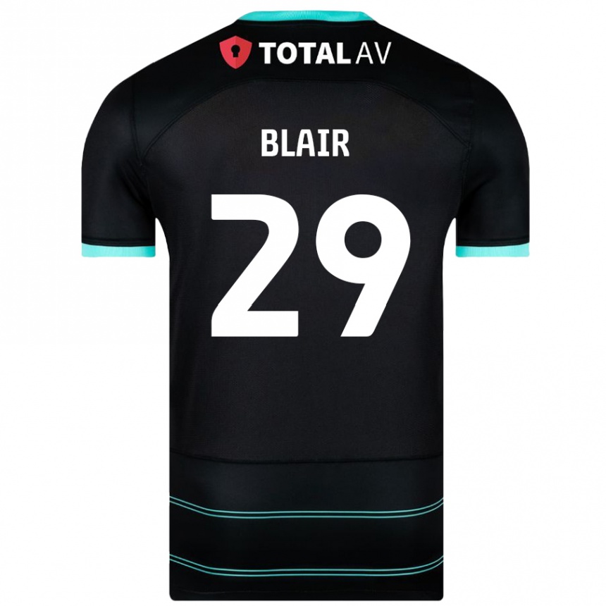 Niño Fútbol Camiseta Harvey Blair #29 Negro 2ª Equipación 2024/25