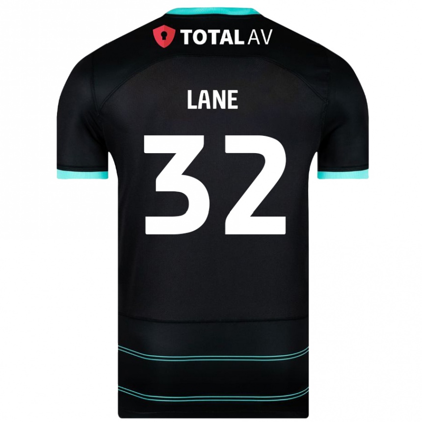 Niño Fútbol Camiseta Paddy Lane #32 Negro 2ª Equipación 2024/25