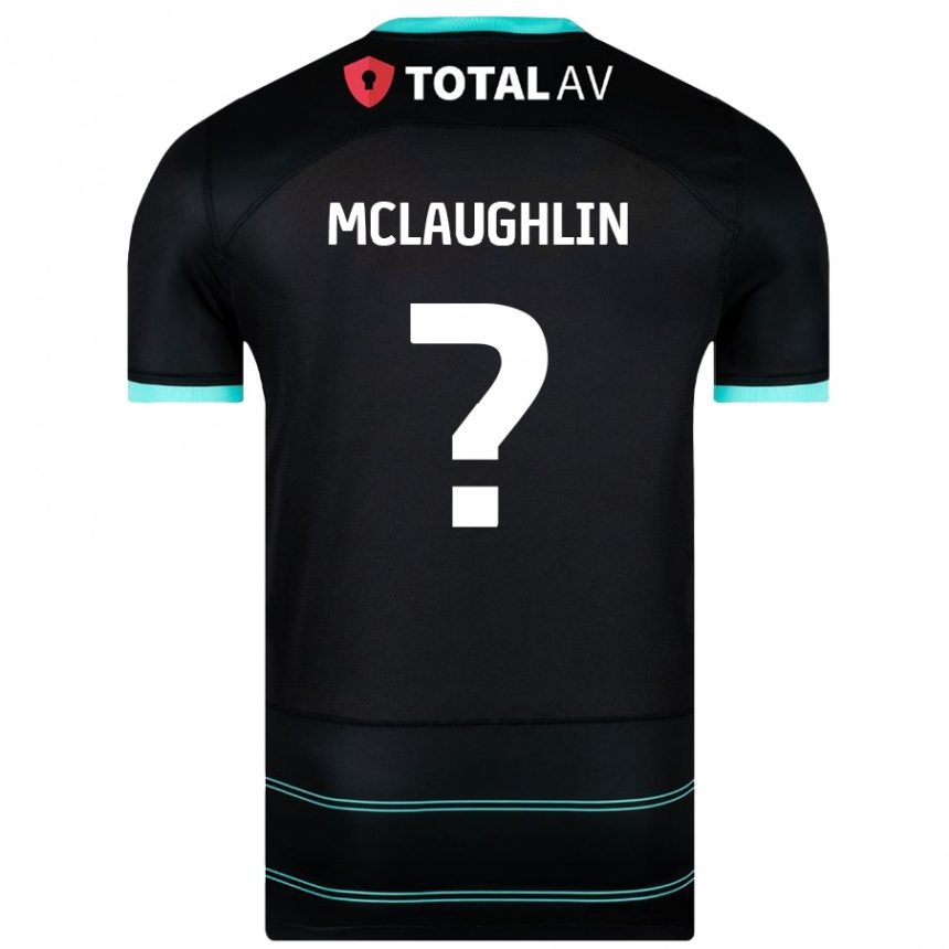 Niño Fútbol Camiseta Erin Mclaughlin #0 Negro 2ª Equipación 2024/25