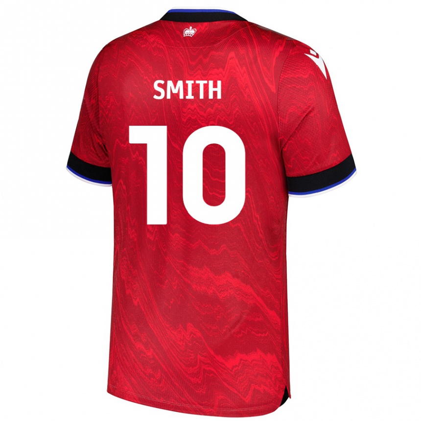 Niño Fútbol Camiseta Sam Smith #10 Rojo Negro 2ª Equipación 2024/25