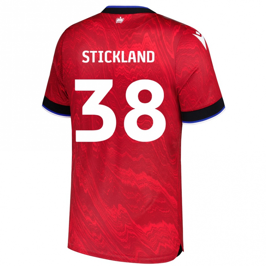 Niño Fútbol Camiseta Michael Stickland #38 Rojo Negro 2ª Equipación 2024/25