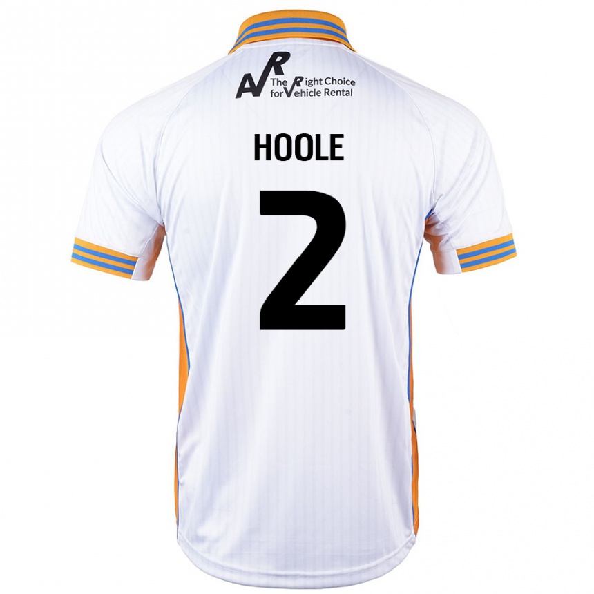 Niño Fútbol Camiseta Luca Hoole #2 Blanco 2ª Equipación 2024/25