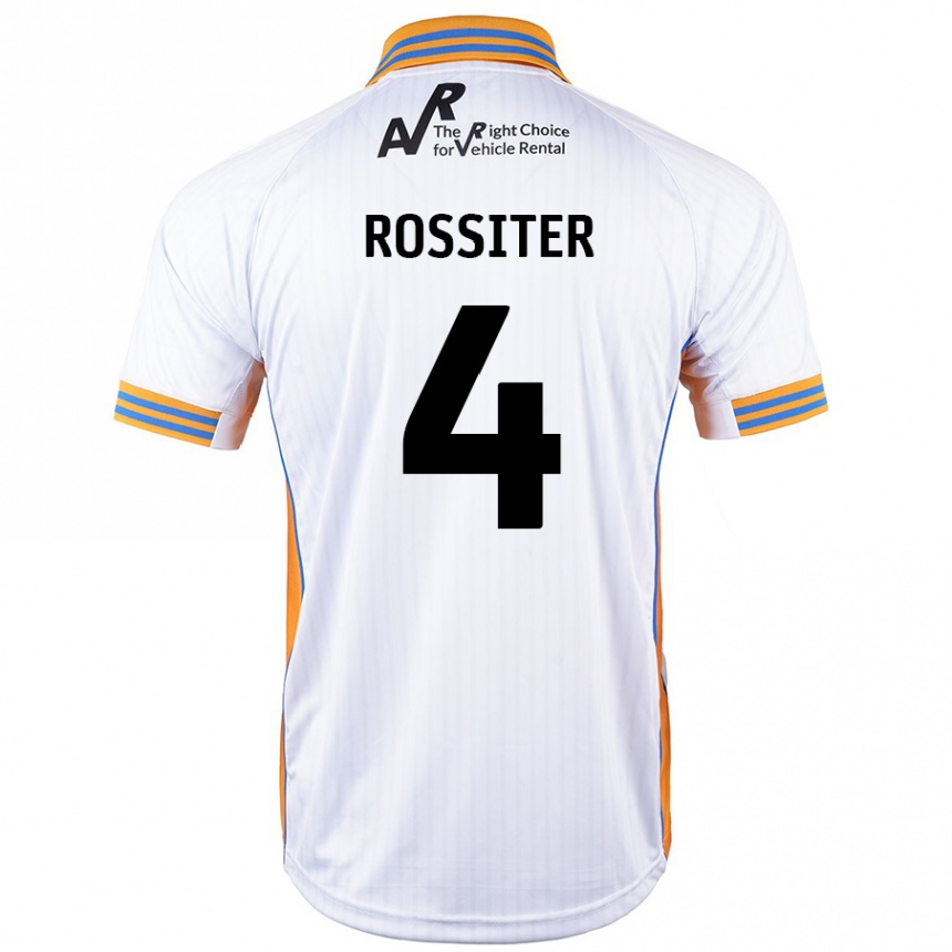 Niño Fútbol Camiseta Jordan Rossiter #4 Blanco 2ª Equipación 2024/25