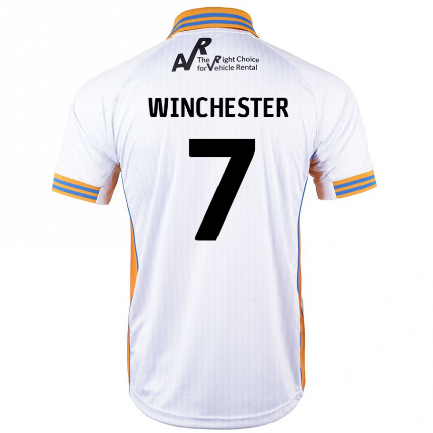 Niño Fútbol Camiseta Carl Winchester #7 Blanco 2ª Equipación 2024/25