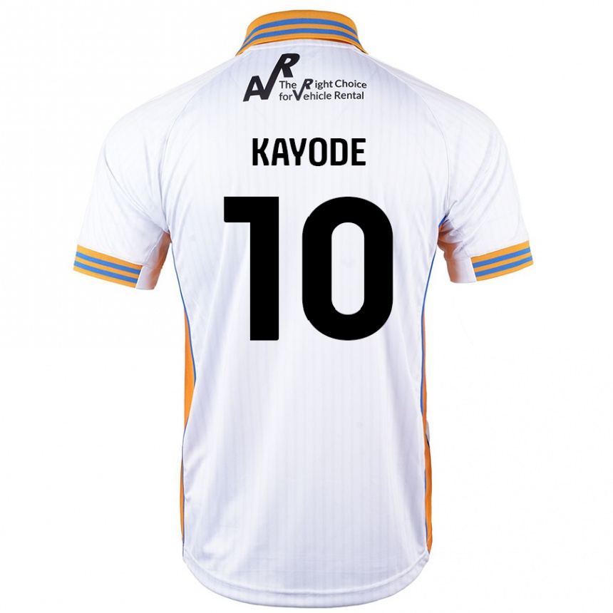 Niño Fútbol Camiseta Joshua Kayode #10 Blanco 2ª Equipación 2024/25