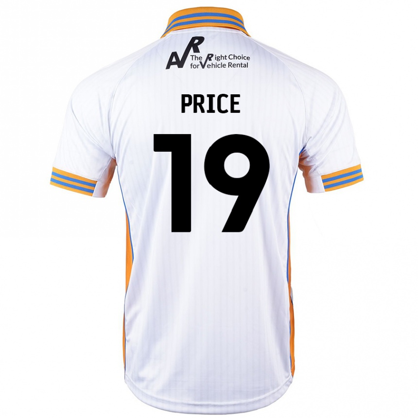 Niño Fútbol Camiseta Jack Price #19 Blanco 2ª Equipación 2024/25