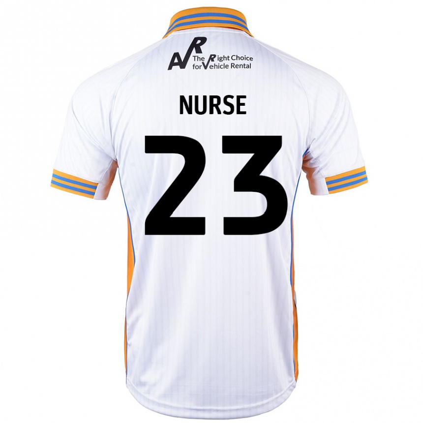 Niño Fútbol Camiseta George Nurse #23 Blanco 2ª Equipación 2024/25