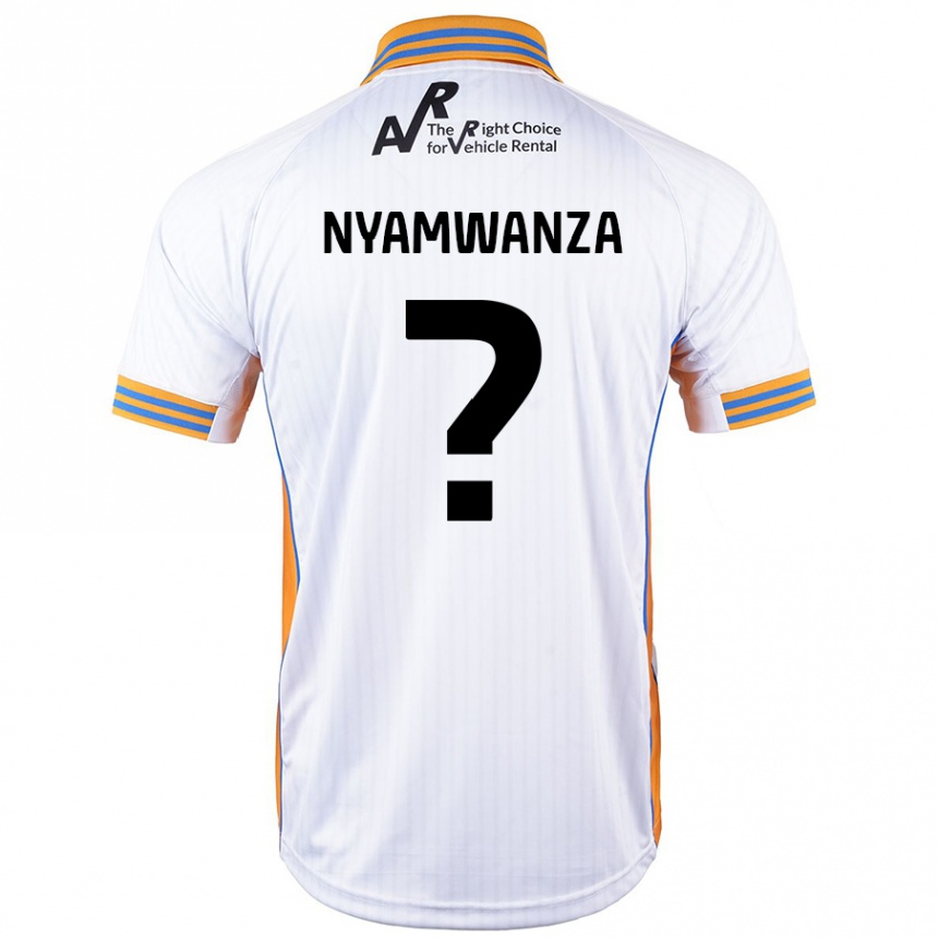 Niño Fútbol Camiseta Simba Nyamwanza #0 Blanco 2ª Equipación 2024/25