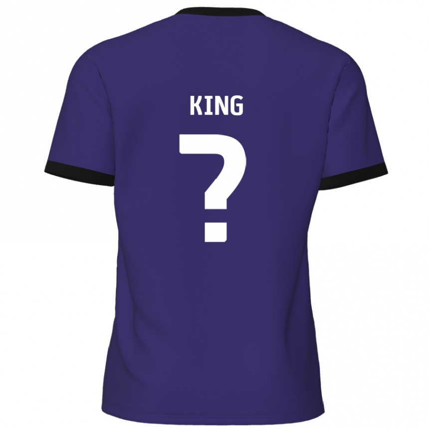 Niño Fútbol Camiseta Eli King #0 Púrpura 2ª Equipación 2024/25