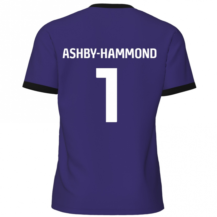 Niño Fútbol Camiseta Taye Ashby-Hammond #1 Púrpura 2ª Equipación 2024/25