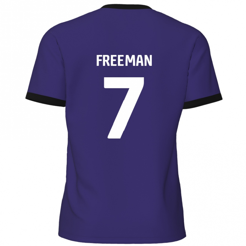 Niño Fútbol Camiseta Nick Freeman #7 Púrpura 2ª Equipación 2024/25