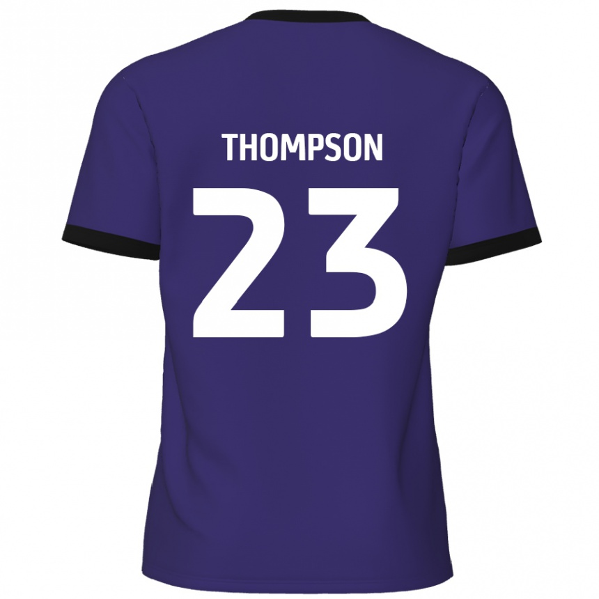 Niño Fútbol Camiseta Louis Thompson #23 Púrpura 2ª Equipación 2024/25