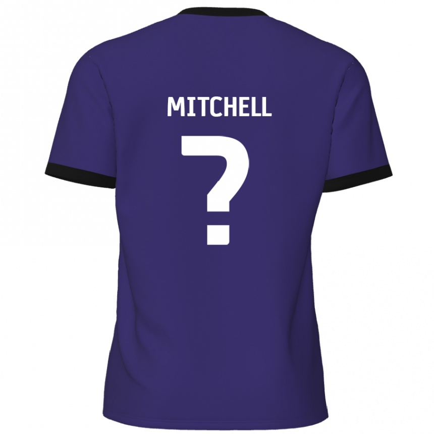 Niño Fútbol Camiseta Rylee Mitchell #0 Púrpura 2ª Equipación 2024/25