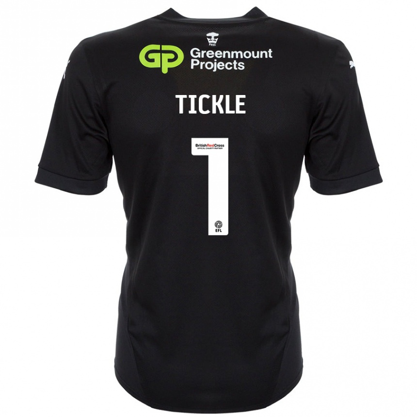 Niño Fútbol Camiseta Sam Tickle #1 Negro 2ª Equipación 2024/25