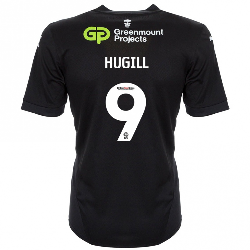 Niño Fútbol Camiseta Joe Hugill #9 Negro 2ª Equipación 2024/25