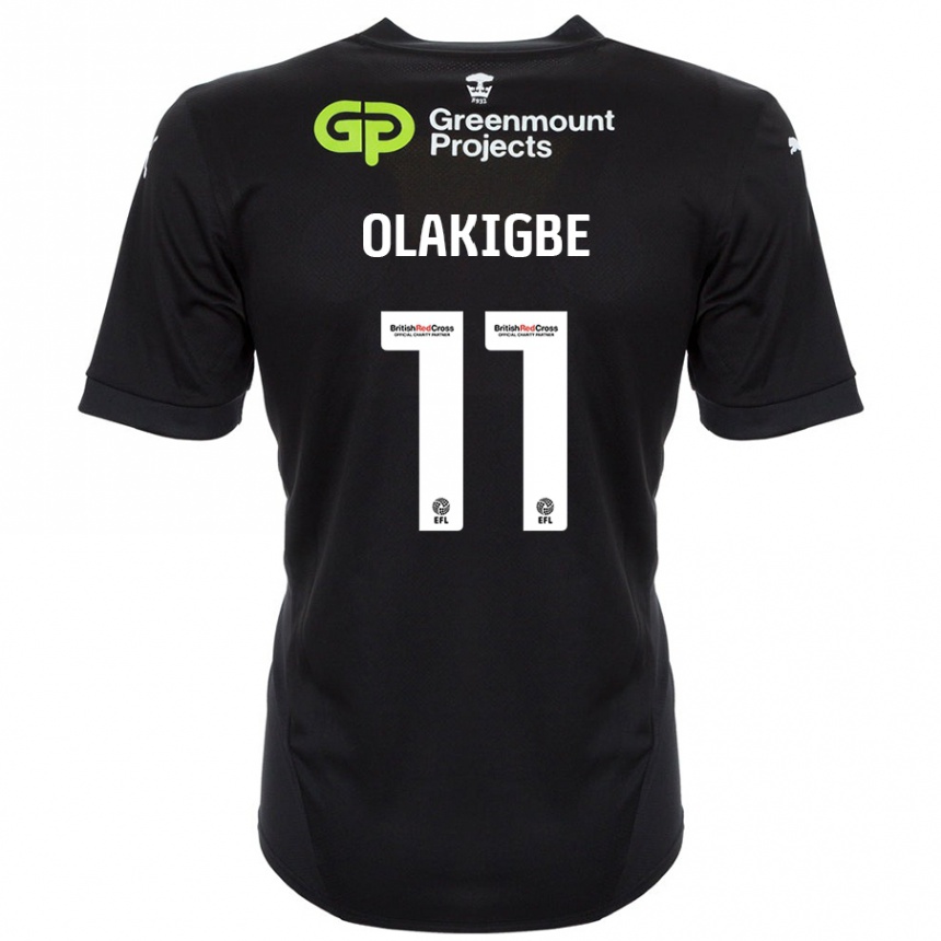 Niño Fútbol Camiseta Michael Olakigbe #11 Negro 2ª Equipación 2024/25