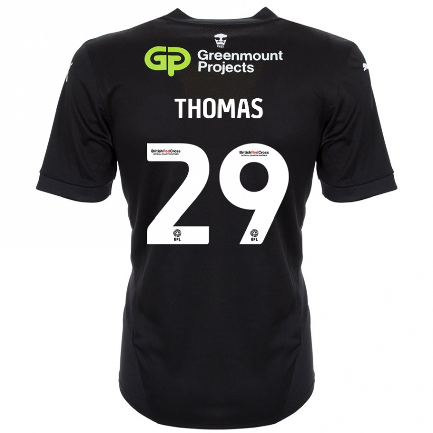 Niño Fútbol Camiseta Silko Thomas #29 Negro 2ª Equipación 2024/25