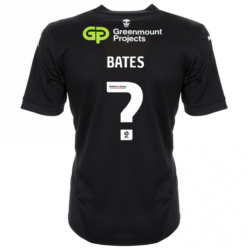 Niño Fútbol Camiseta Jack Bates #0 Negro 2ª Equipación 2024/25