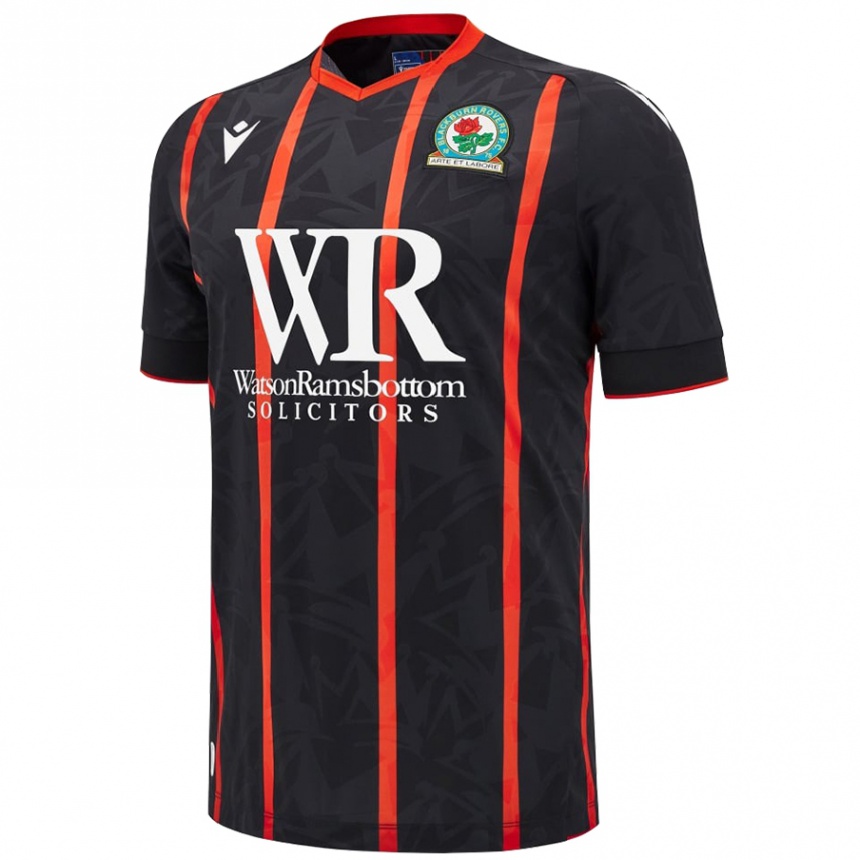 Niño Fútbol Camiseta Jack Barrett #34 Negro Rojo 2ª Equipación 2024/25