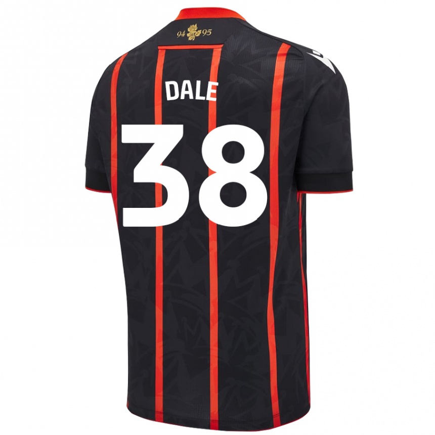 Niño Fútbol Camiseta Natasha Dale #38 Negro Rojo 2ª Equipación 2024/25