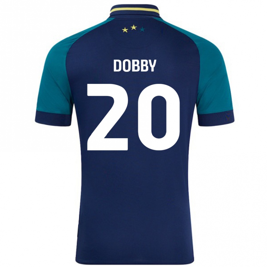 Niño Fútbol Camiseta Sarah Dobby #20 Azul Marino Verde Oscuro 2ª Equipación 2024/25