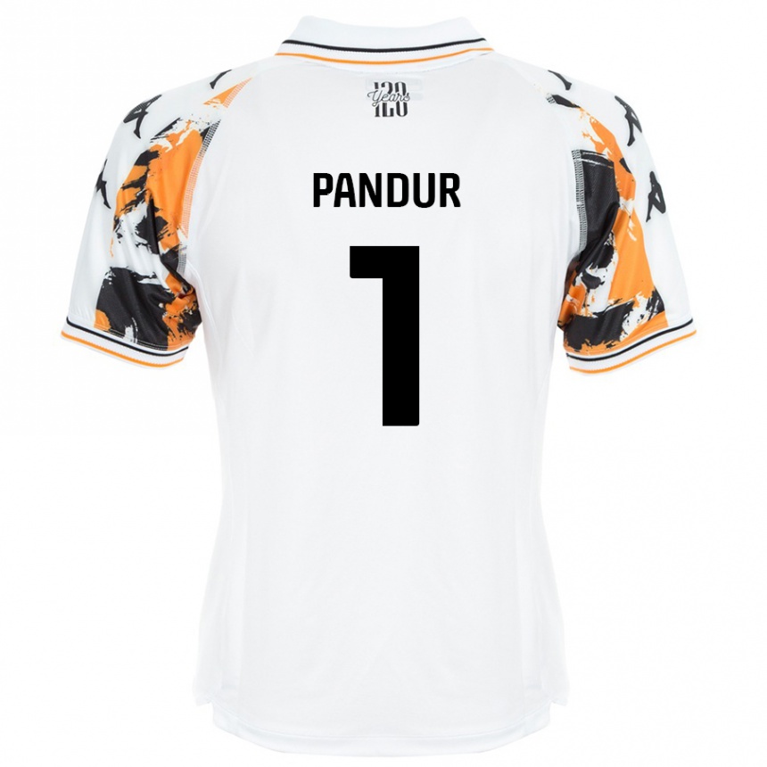 Niño Fútbol Camiseta Ivor Pandur #1 Blanco 2ª Equipación 2024/25