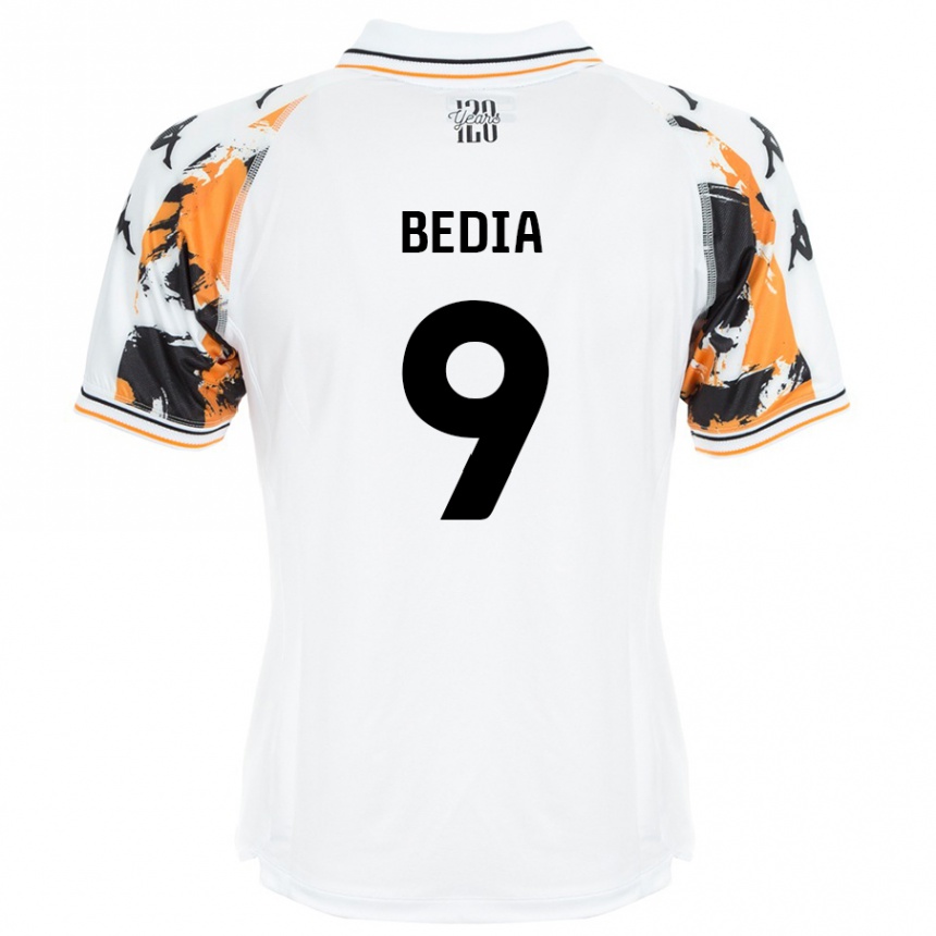 Niño Fútbol Camiseta Chris Bedia #9 Blanco 2ª Equipación 2024/25