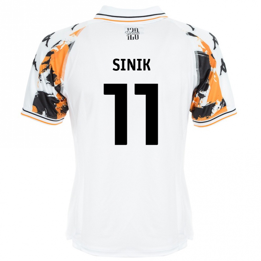 Niño Fútbol Camiseta Doğukan Sinik #11 Blanco 2ª Equipación 2024/25