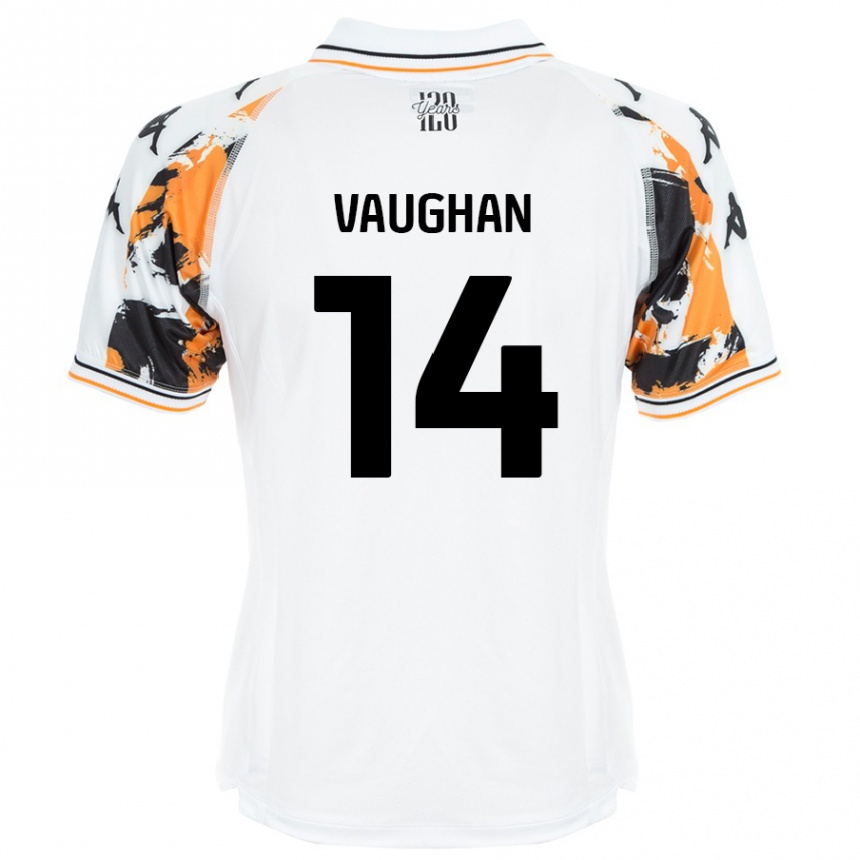 Niño Fútbol Camiseta Harry Vaughan #14 Blanco 2ª Equipación 2024/25