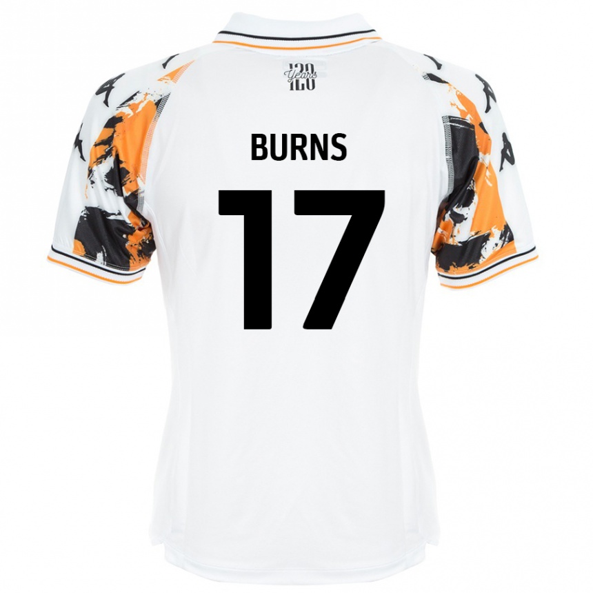 Niño Fútbol Camiseta Finley Burns #17 Blanco 2ª Equipación 2024/25