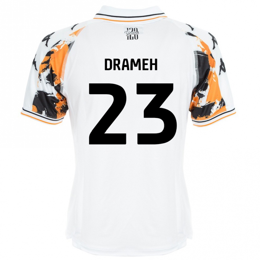 Niño Fútbol Camiseta Cody Drameh #23 Blanco 2ª Equipación 2024/25